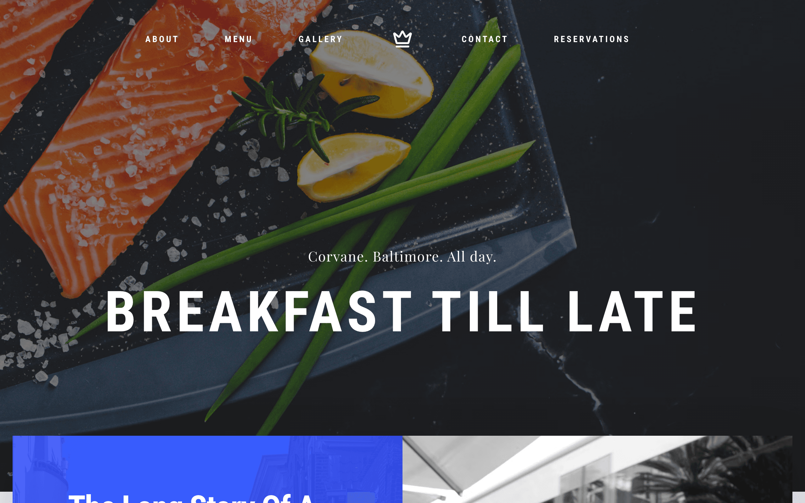 The Trivet bistro website template, home page